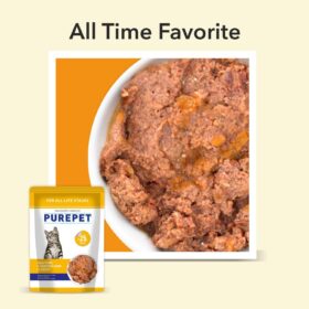 Purepet Wet Cat Food real tuna and chicken liver