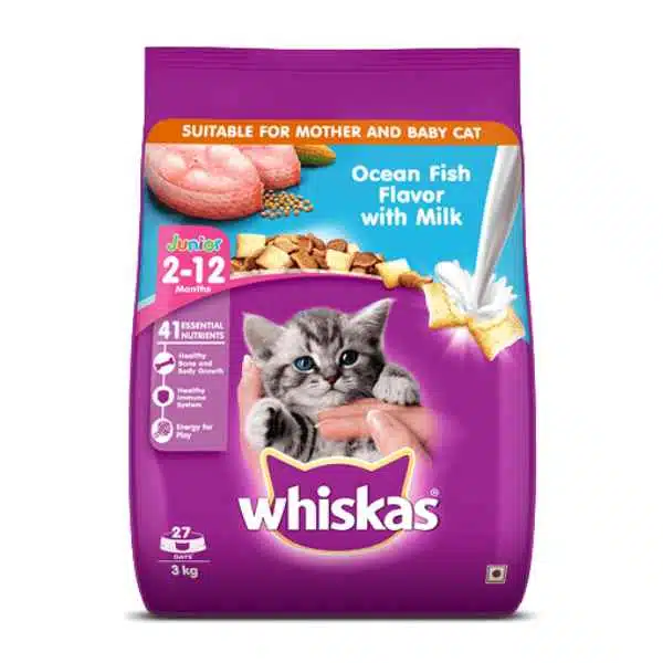 Whiskas cat food junior ocean Fish With Milk