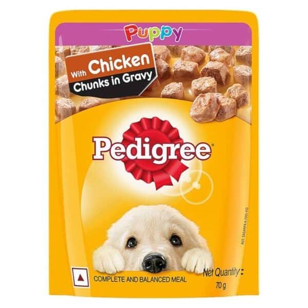Pedigree Chicken Chunks in Gravy Pouch Puppy Wet Food