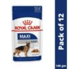 Royal Canin Maxi breed for Adult Wet Dry Food 140gm (Pack of 12)