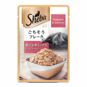 Sheba Rich Premium Wet Cat Food, Fish Mix (Skipjack & Salmon