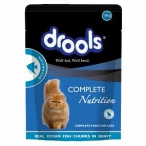 Drools Ocean Fish cat wet food gravy pouch