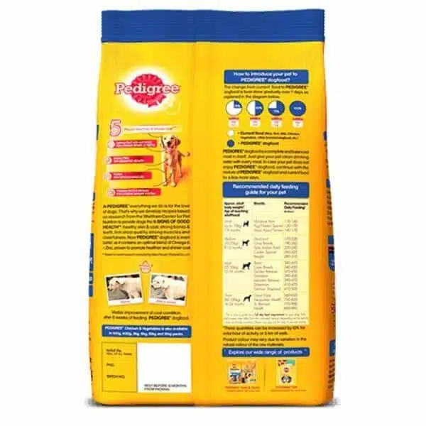 Pedigree Adult Dog Food Chicken and Vegetables