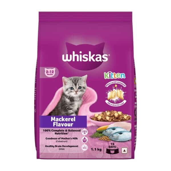 Whiskas Mackerel Flavour Dry Food for Mother and Baby Cat