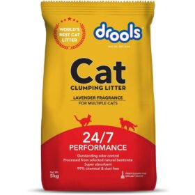 drools cat litter clumping lavender fragrance
