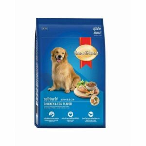 chicken and egg flavour dog dry food by smart heart