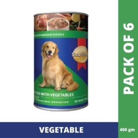 Smartheart Wet Food Veg Tin For Adult Dog 400gm (Pack of 6)