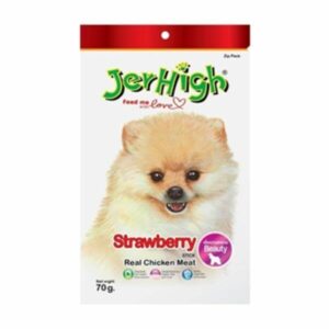 JerHigh Strawberry Dog Treats with Real Chicken Meat