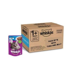 Whiskas Tuna in Jelly Adult Wet Cat Food - 85 gm (Pack of 12)