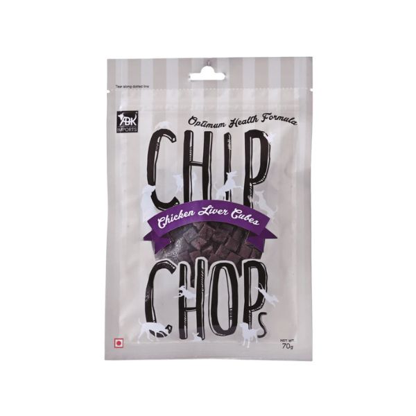 Chip Chops Dog Treats | Chicken Liver Cubes | Pack of 4