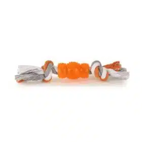 Basil Cotton Rope Toy with Hard TPR Centre (1)