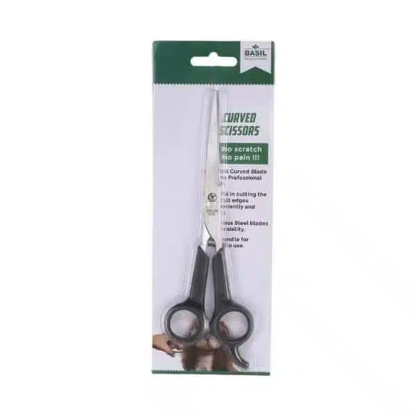 Basil Curved Bend Hair Scissors For Dogs (1)