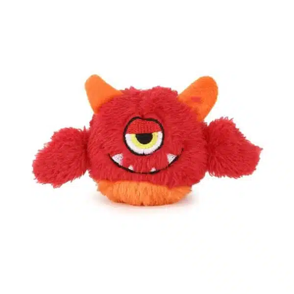 Basil Plush Monster Ball with TPR Small Squeaky Ball Inside