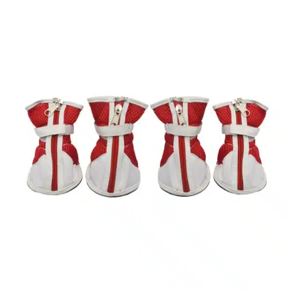 Fancy Dog Shoes Red - Set of 4 (2)
