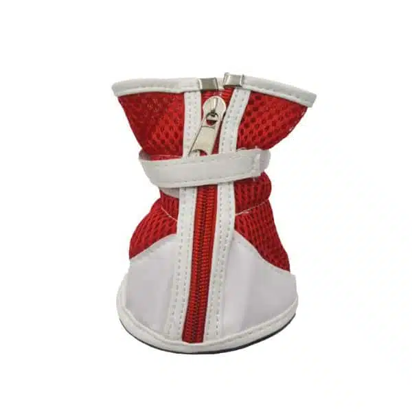 Fancy Dog Shoes Red - Set of 4