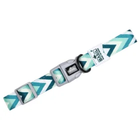 Basil Printed Padded Collar for Dogs - Green