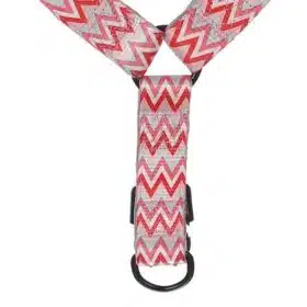 Basil Print Padded Harness Red for dogs
