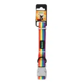 Basil Printed Rainbow Color Padded Collar for dogs