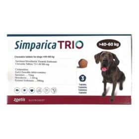 Simparica Trio Dog Tick and Flea Control Tablet