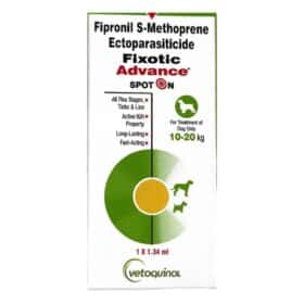 Fixotic Advance Tick & Flea Control Spot On for Dogs upto 10-20kg