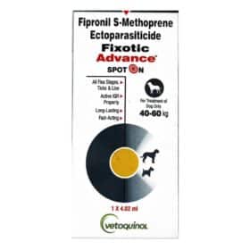 Fixotic Advance Tick & Flea Control Spot On for Dogs upto 40-60kg