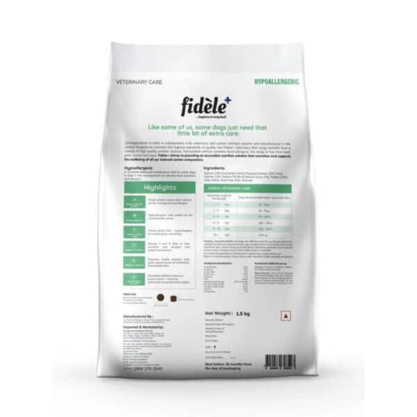 Fidele Plus Veterinary Diet Hypoallergenic For Dog