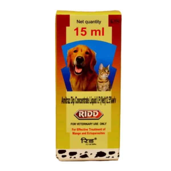 Petcare Ridd Anti Tick & Flea Solution For Dogs - 15ml