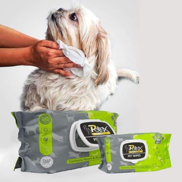 Petex Soft Pet Wipes For Dogs and Cats 100 Wipes