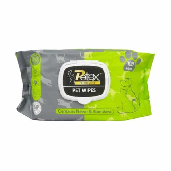 Petex Soft Pet Wipes For Dogs and Cats 100 Wipes