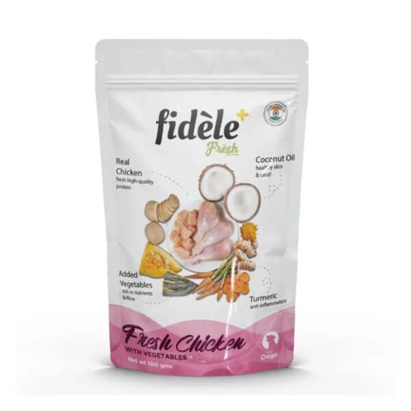 Fidele Plus Fresh Chicken with Vegetables Dog Wet Food