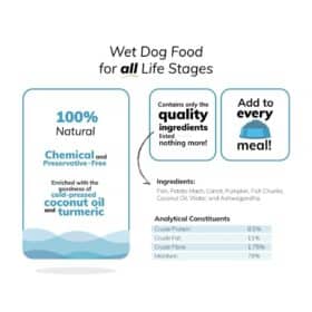 Fidele Plus Fresh Fish with Vegetables Dog Wet Food