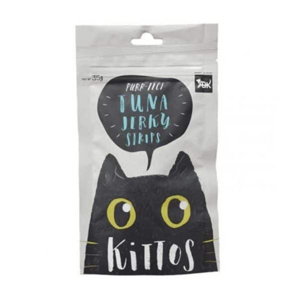 Kittos Purr Fect Tuna Jerky Strips Cat Treats