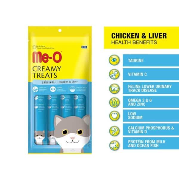 Me-o Creamy Treats Chicken & Liver Flavour