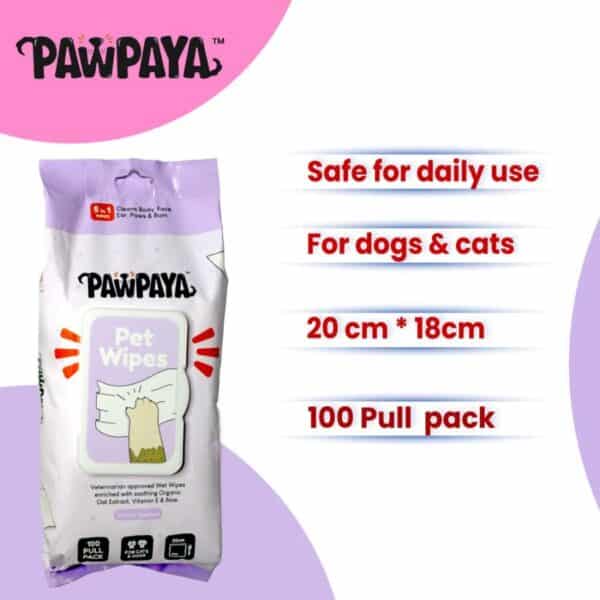 PawPaya Pet Wipes For Cats & Dogs