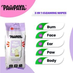 PawPaya Pet Wipes For Cats & Dogs