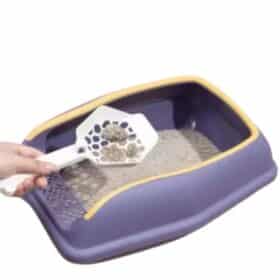 Smarty Pet Dual Colour Open Plastic Cat Litter Tray With Scoop