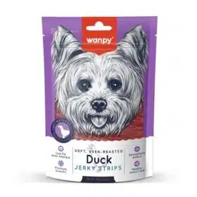 Wanpy Oven Roasted Soft Duck Jerky Strips Dog Treats