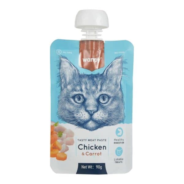 Wanpy Meat Paste Chicken and Carrot Cat Wet Food