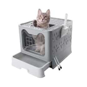 Covered Cat Toilet Durable Pet Litter Box