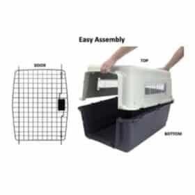 Travel Carrier For Dogs 32inch Creme & Grey