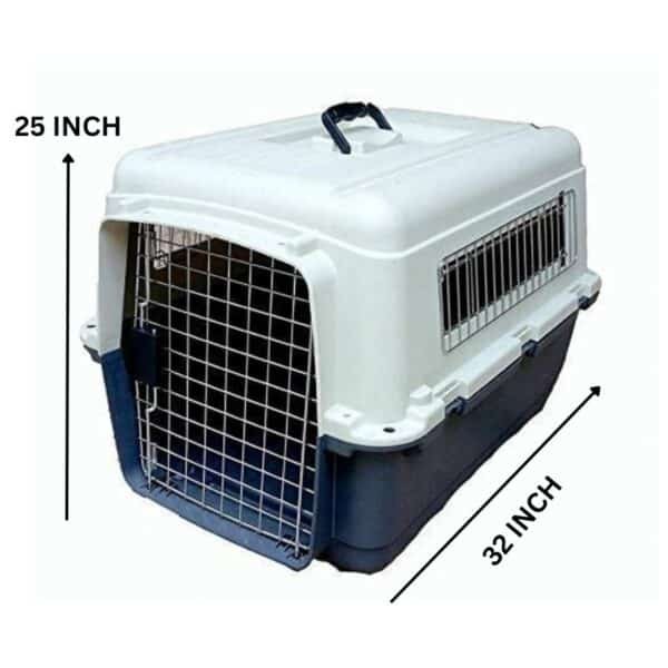 Travel Carrier For Dogs 32inch Creme & Grey