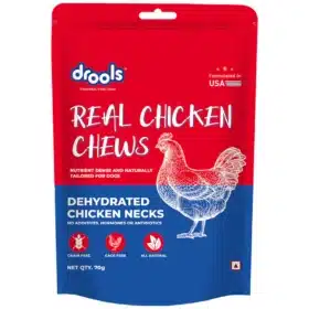 Drools Dehydrated Real Chicken Necks Chews Treat for Dogs