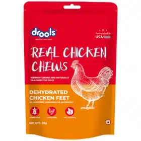 Drools Dehydrated Real Chicken Feet Chews Treat for Dogs