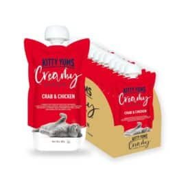 Kitty Yums Lickable Real Crab & Chicken Creamy Cat Treat
