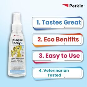 Petkin Cool Mint Plaque Spray for Dogs & Cats