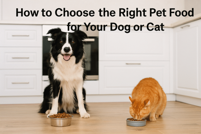 How to Choose the Right Pet Food for Your Dog or Cat