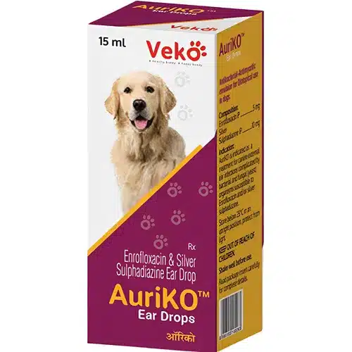 Veko Auriko Ear Drops for Dogs and Cats 15ml