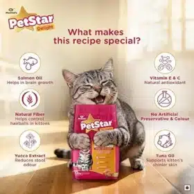 Mankind PetStar Salmon Kitten Cat Dry Food