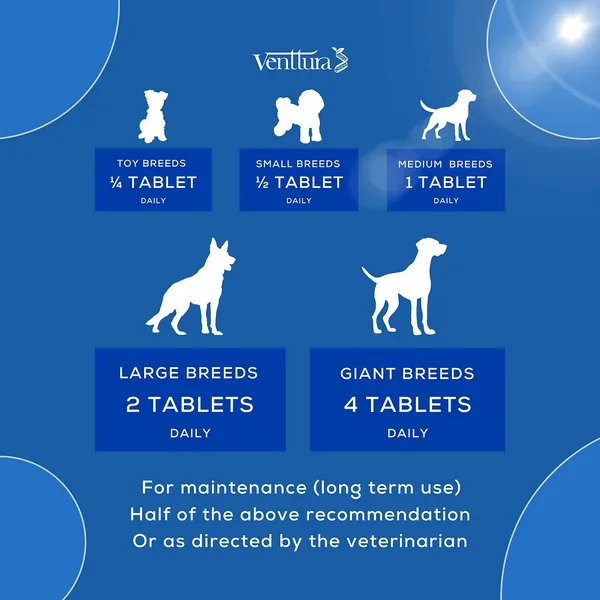 Venttura Flexi Plus Hip and Joint Chewable Tablets for Dogs