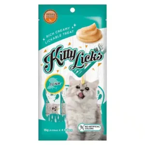 Rena Kitty Licks Tuna for Cats
